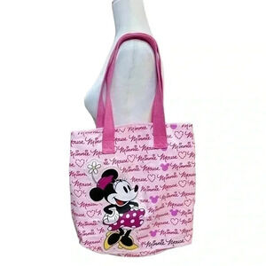 Disney Minnie Mouse Pink Canvas tote carry bag